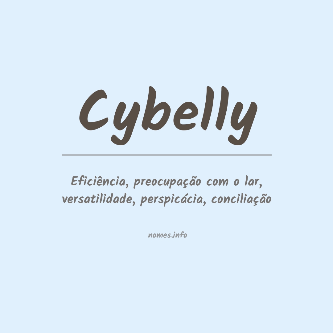 Significado do nome Cybelly