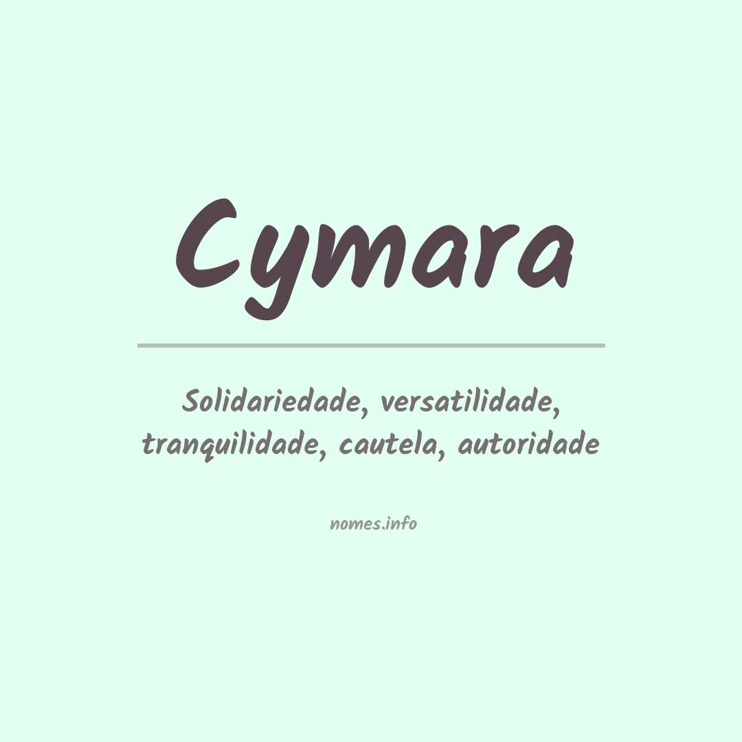 Significado do nome Cymara
