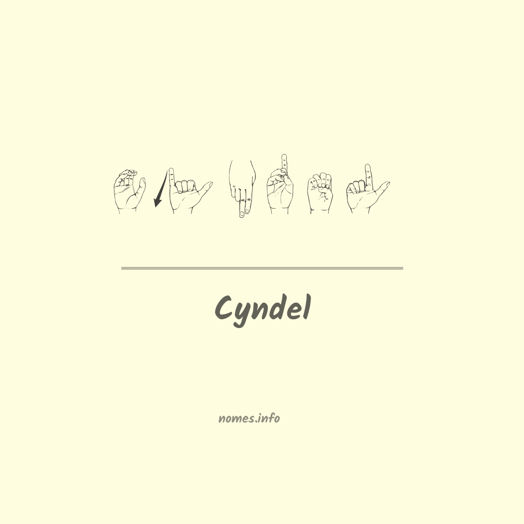 Cyndel em Libras