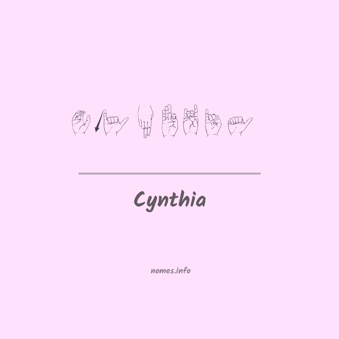 Cynthia em Libras