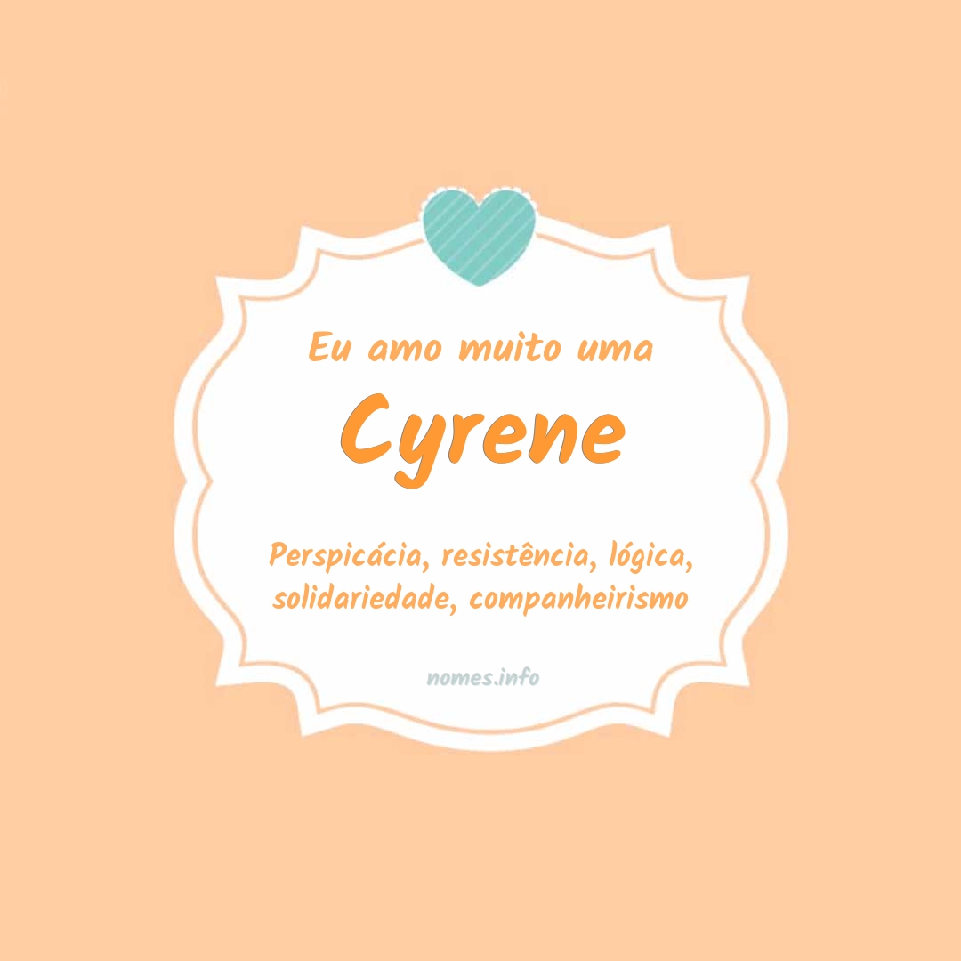Eu amo muito Cyrene