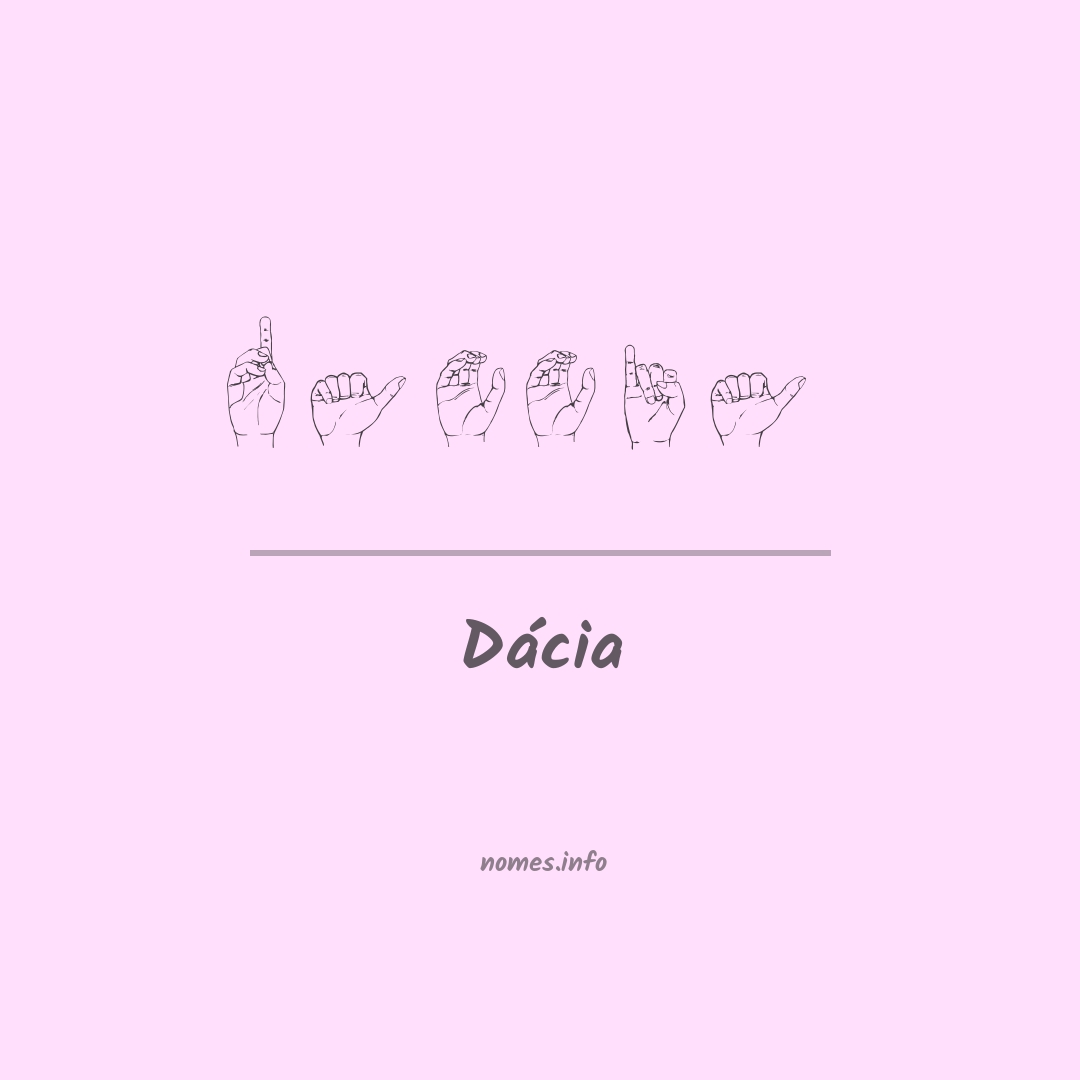 Dácia em Libras