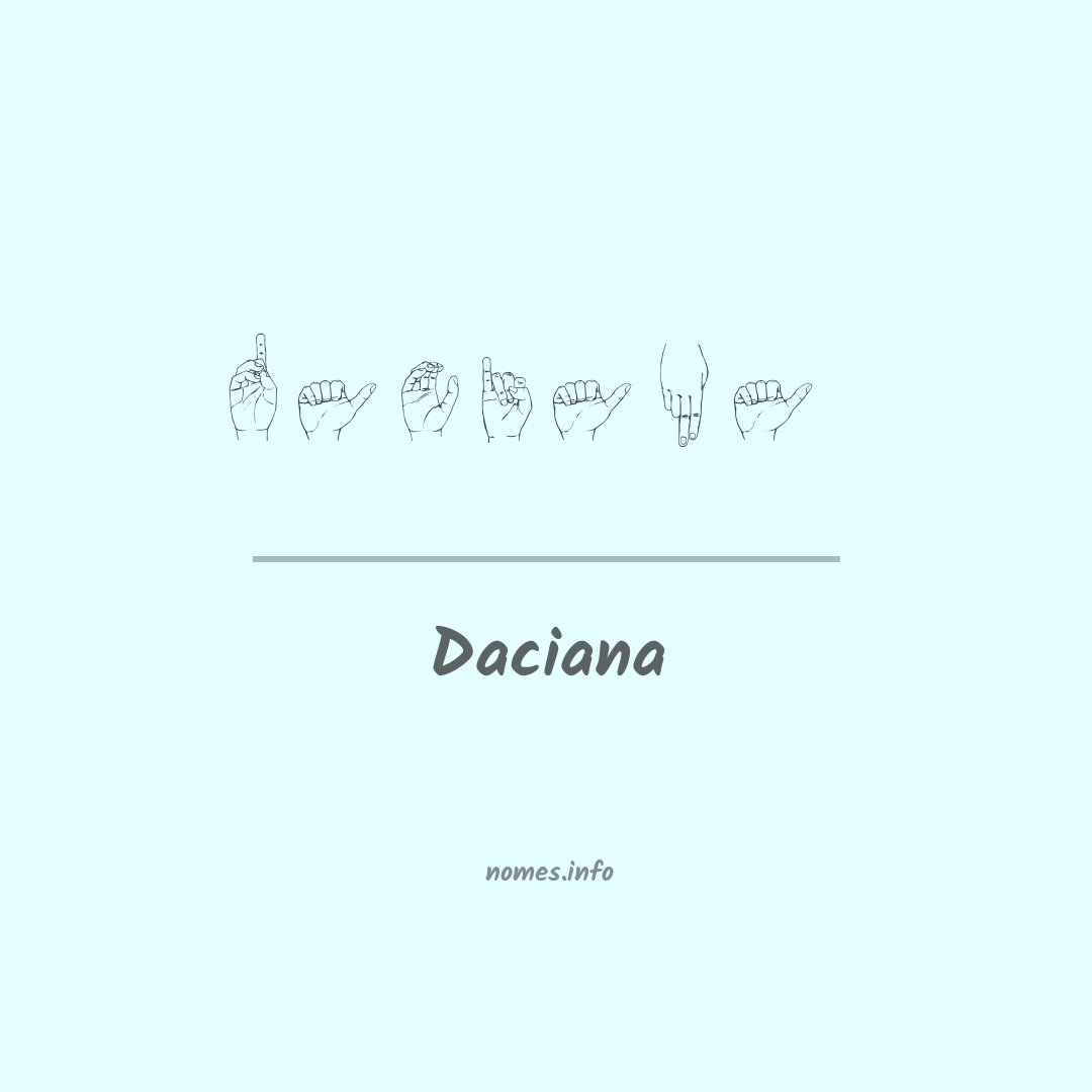 Daciana em Libras
