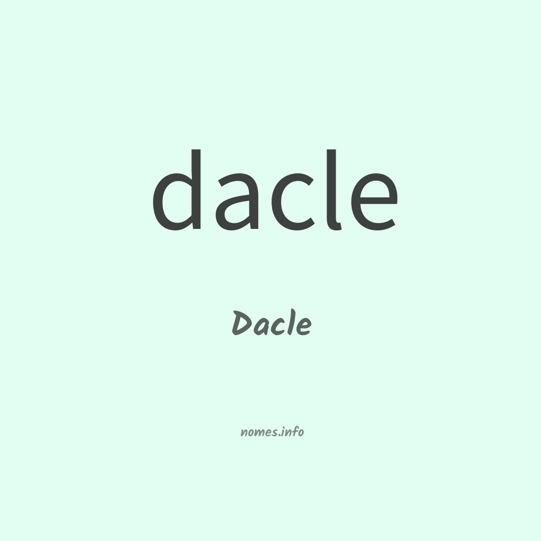 Dacle em chinês