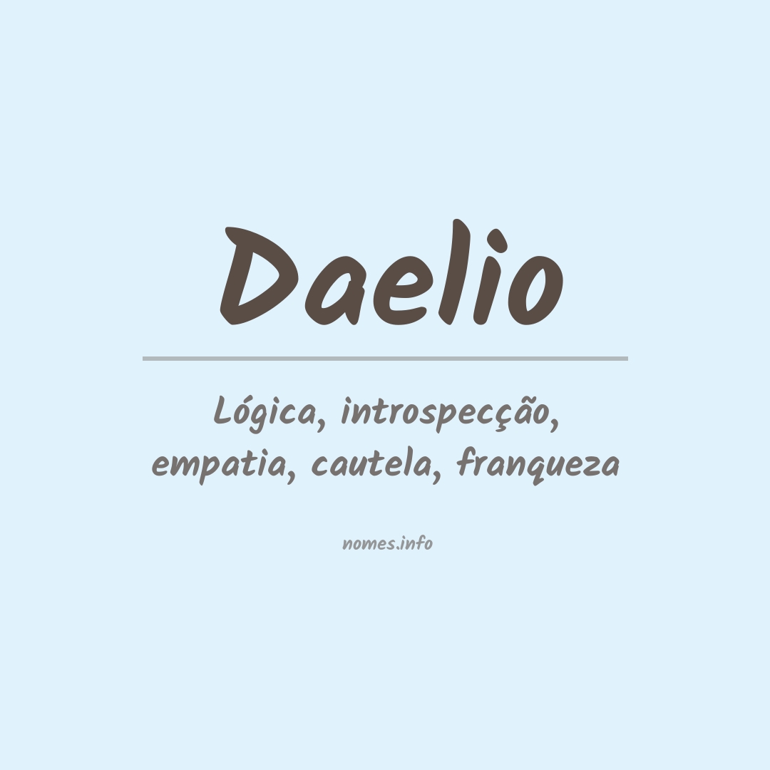 Significado do nome Daelio