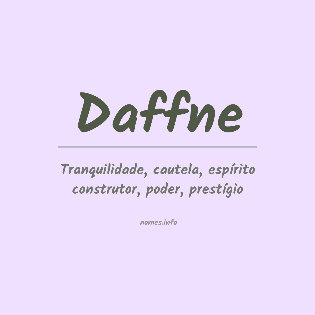 Significado do nome Daffne