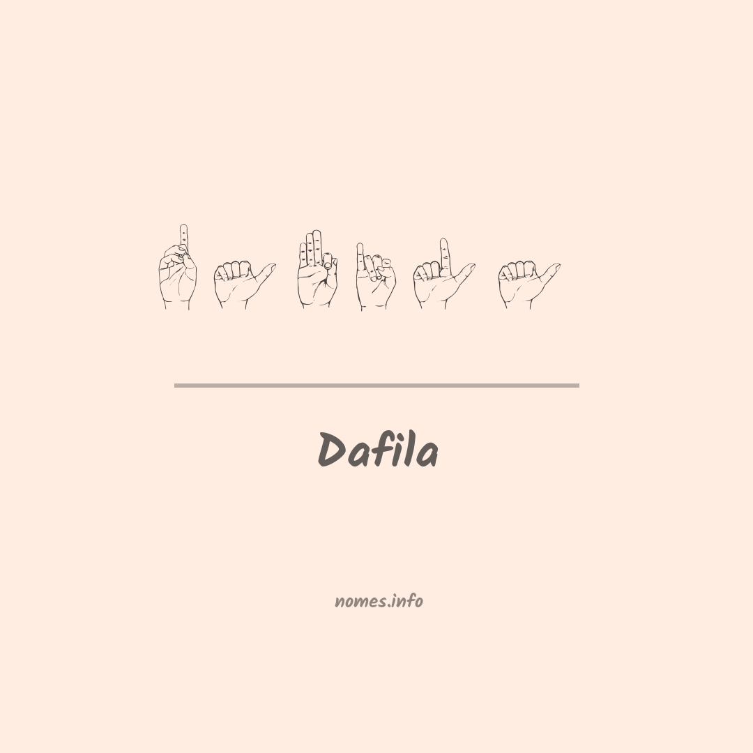 Dafila em Libras