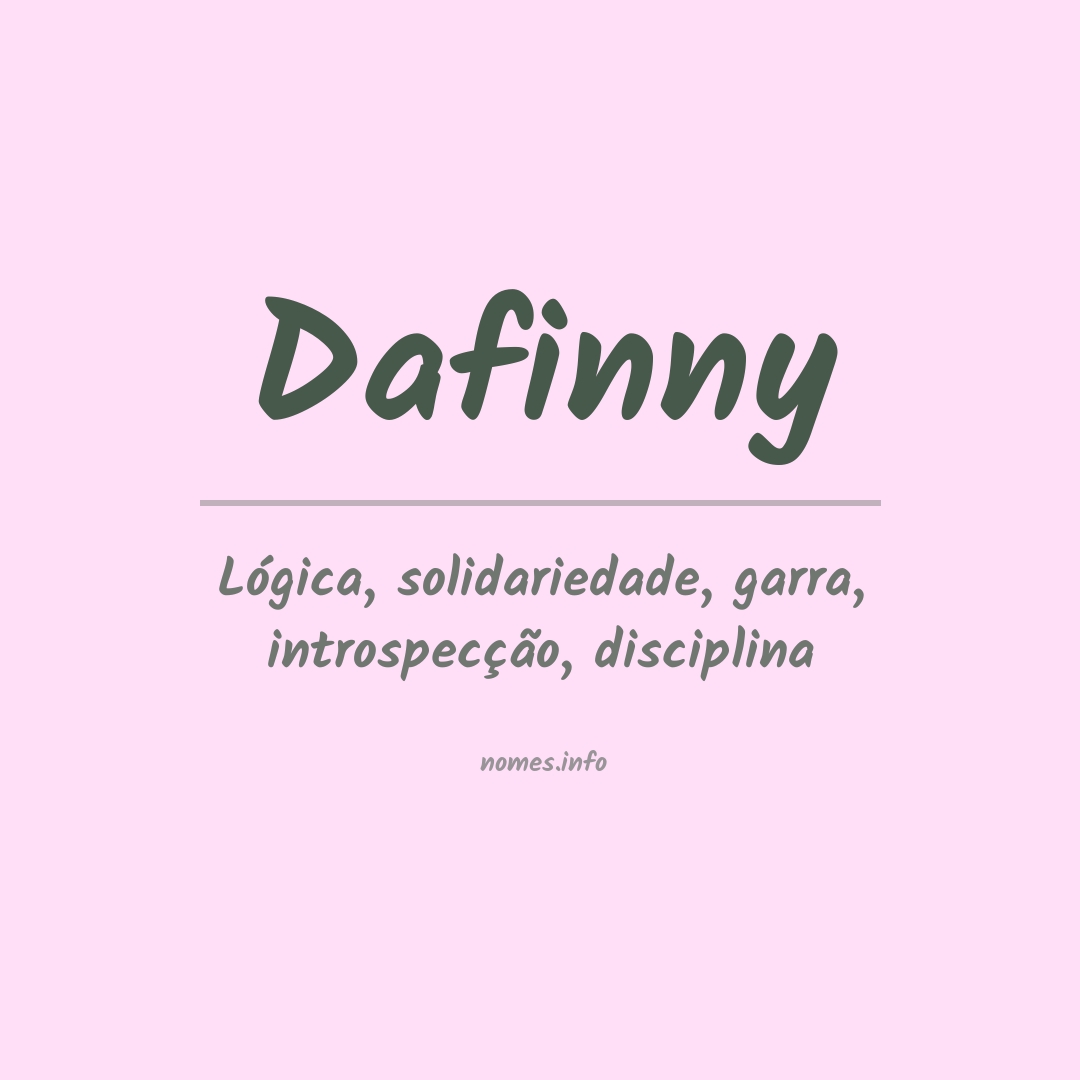 Significado do nome Dafinny