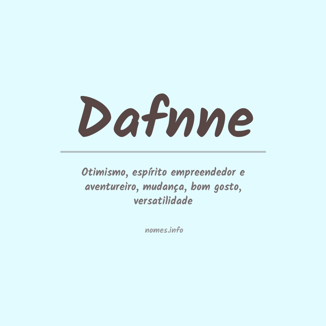 Significado do nome Dafnne