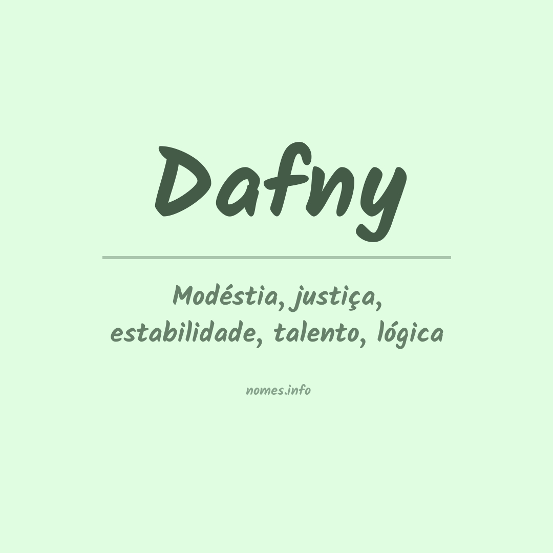 Significado do nome Dafny