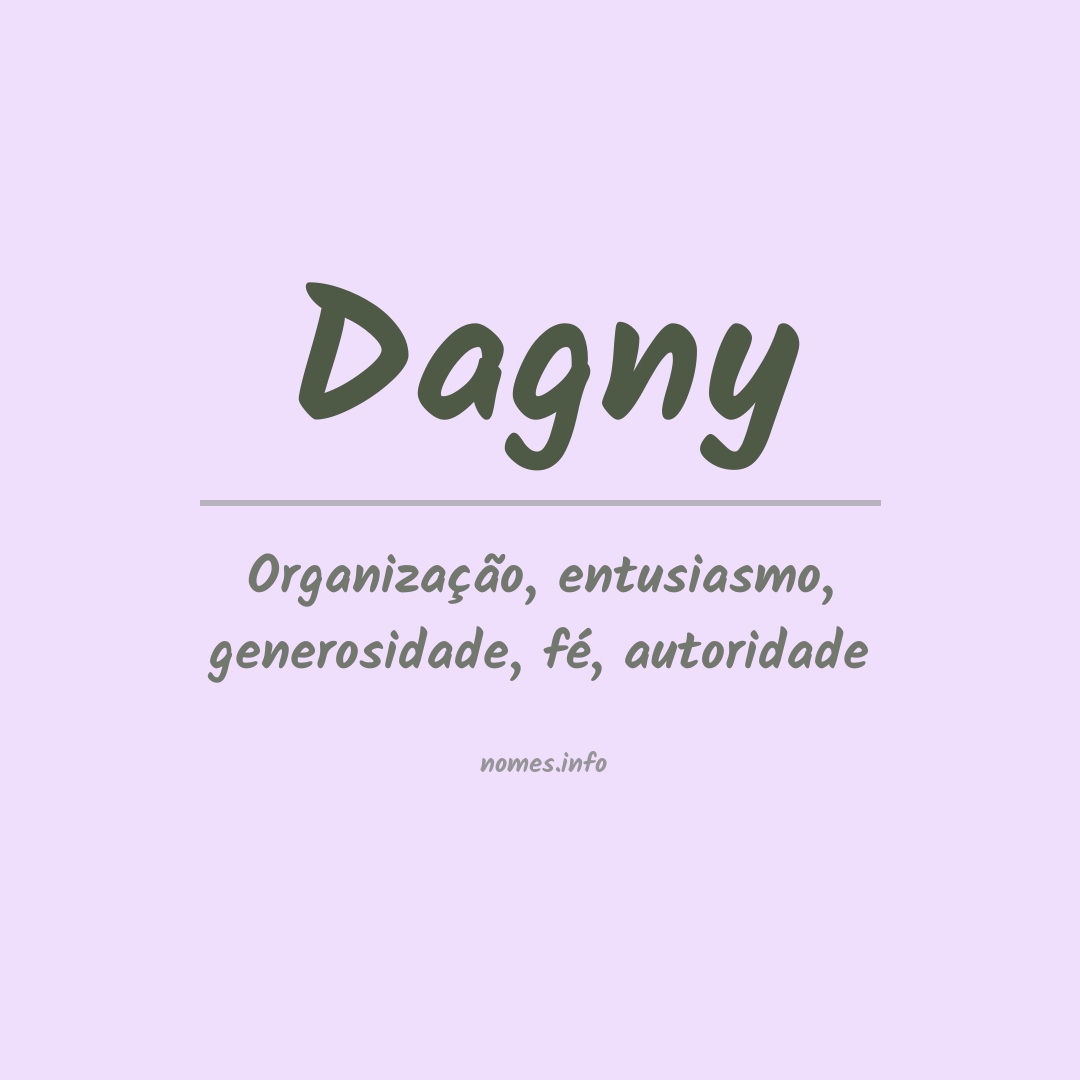 Significado do nome Dagny