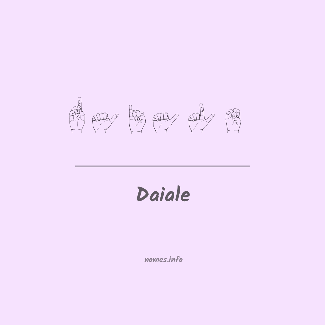 Daiale em Libras