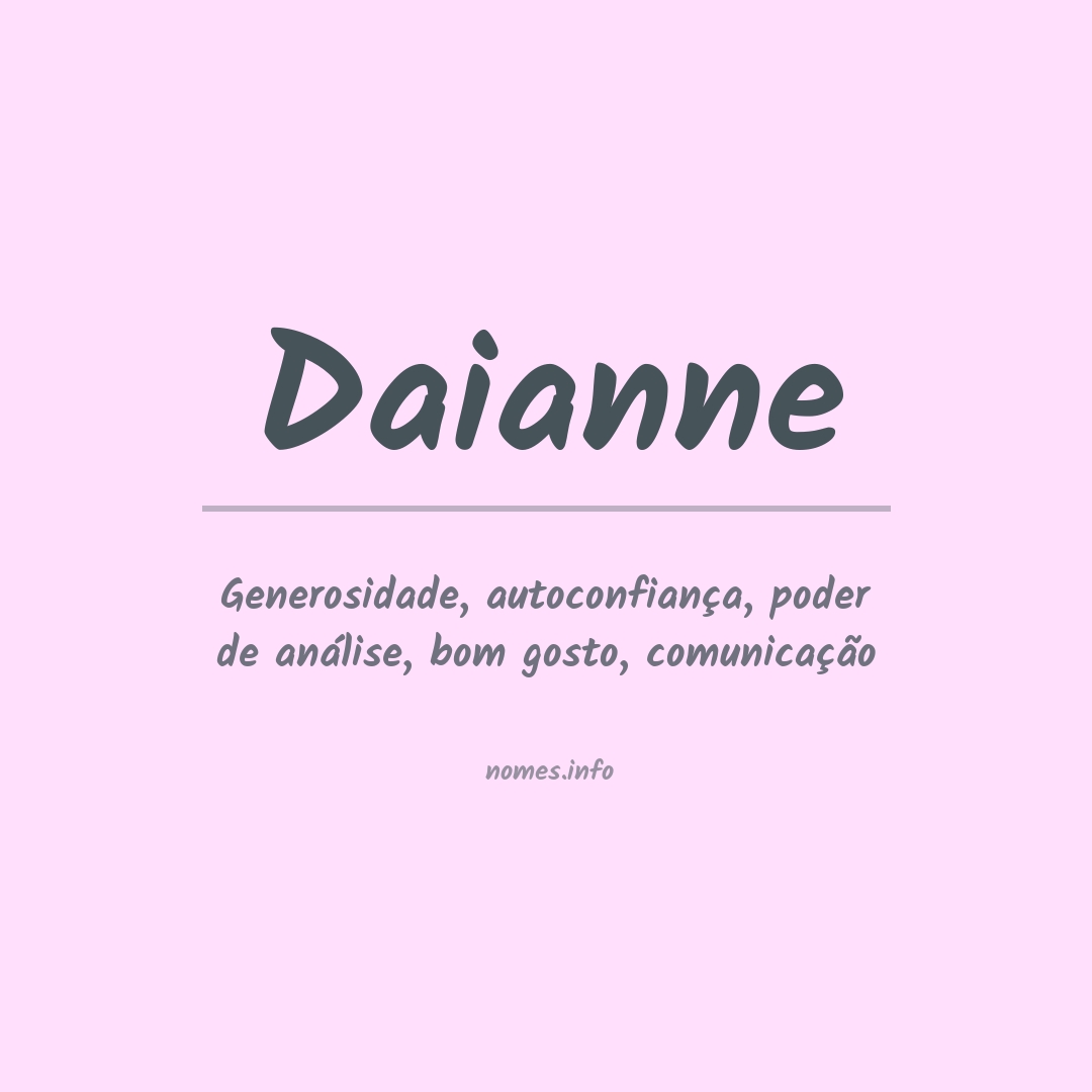 Significado do nome Daianne