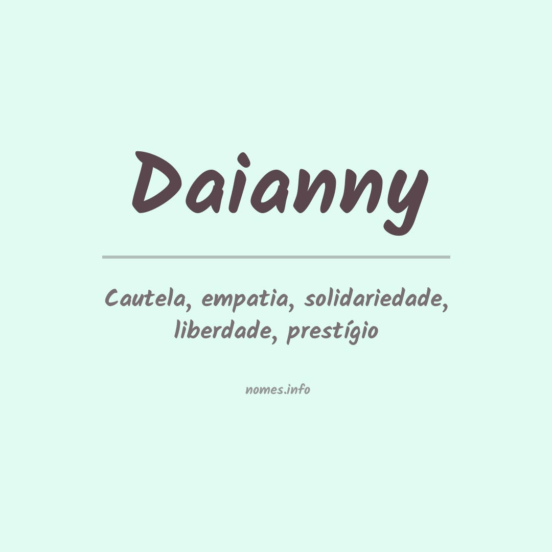 Significado do nome Daianny