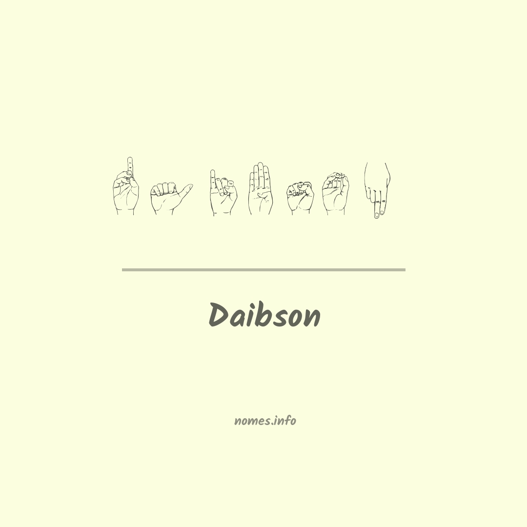 Daibson em Libras