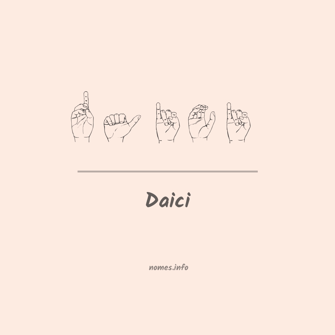 Daici em Libras