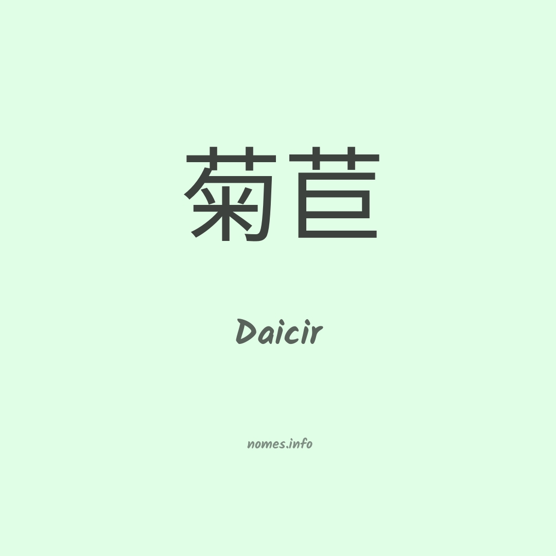Daicir em chinês
