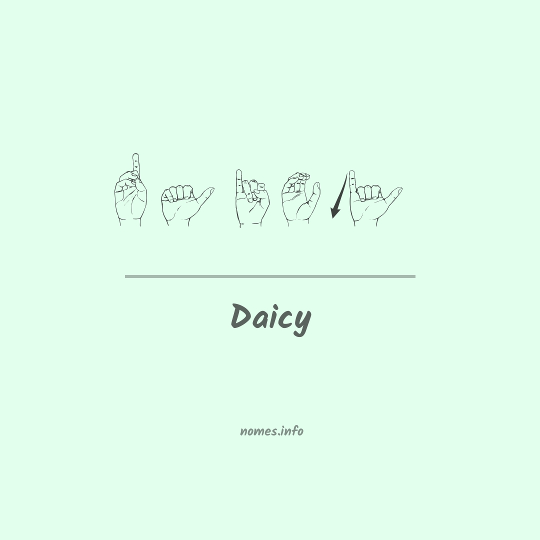 Daicy em Libras