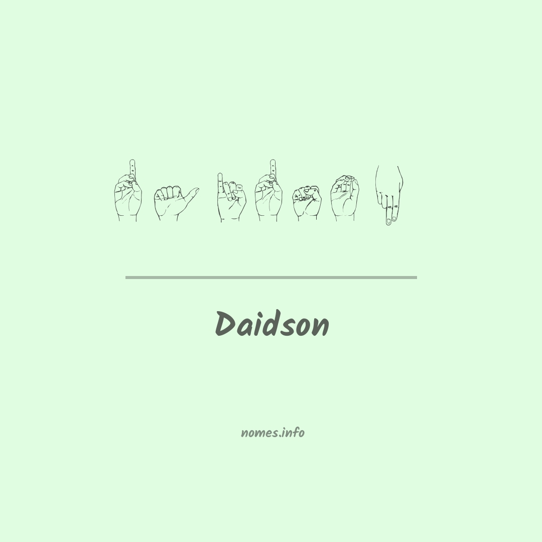 Daidson em Libras
