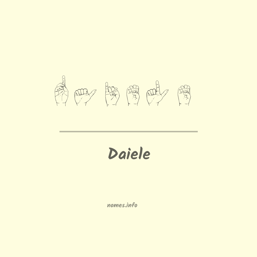 Daiele em Libras