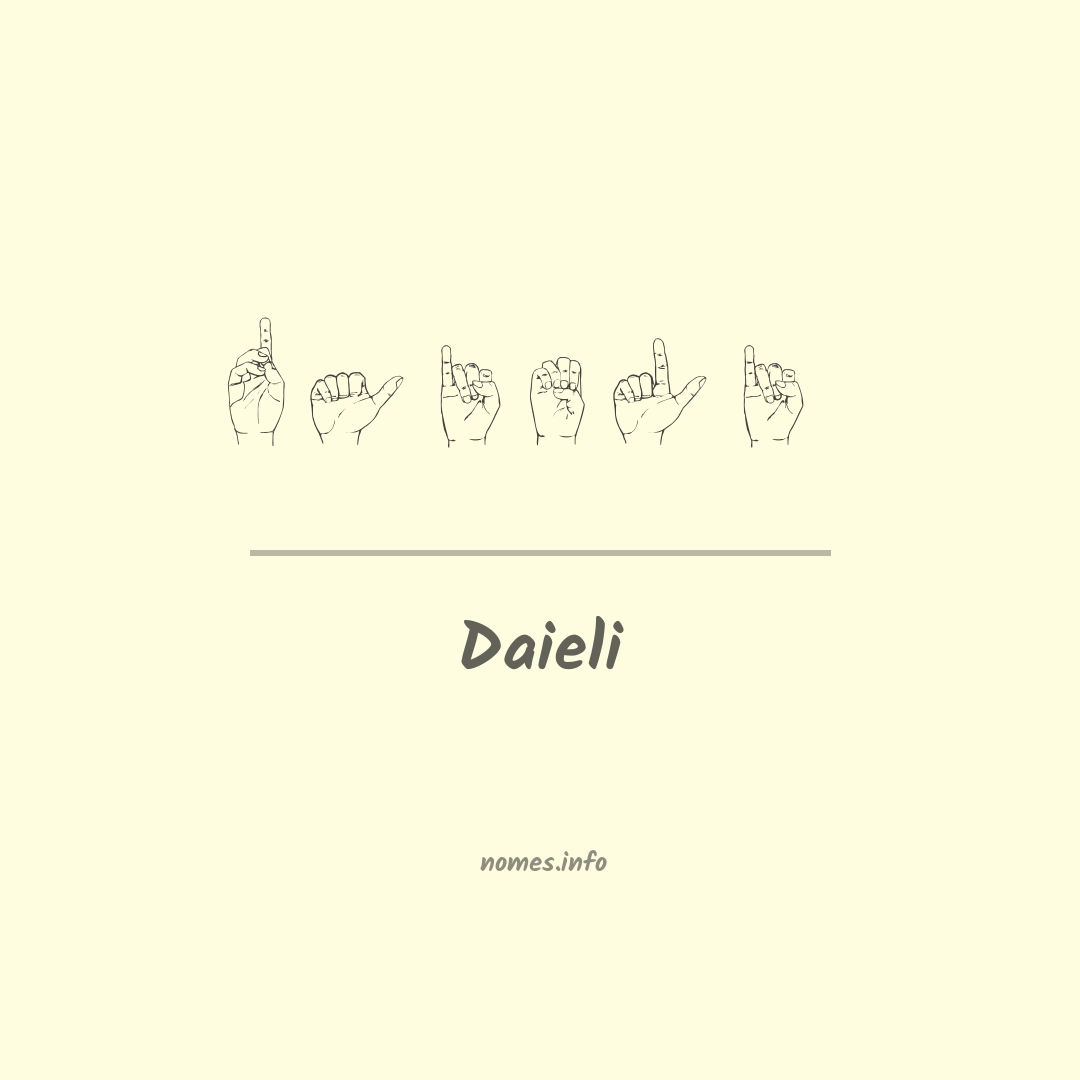 Daieli em Libras