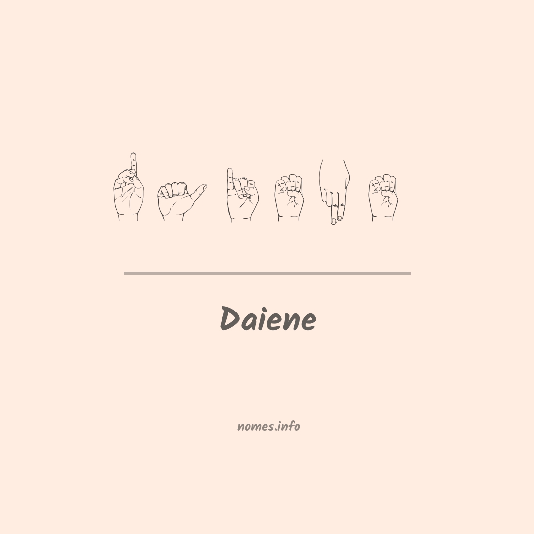 Daiene em Libras