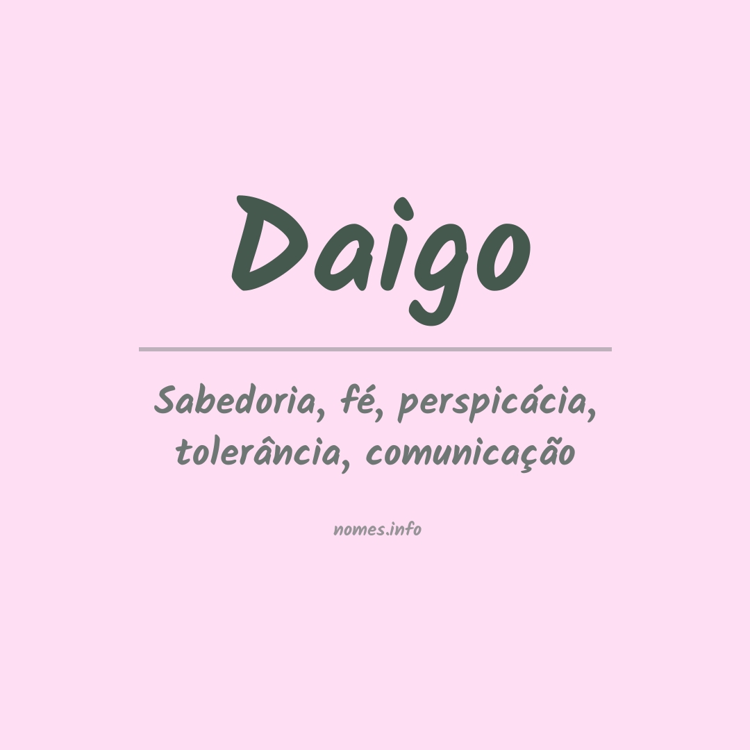 Significado do nome Daigo