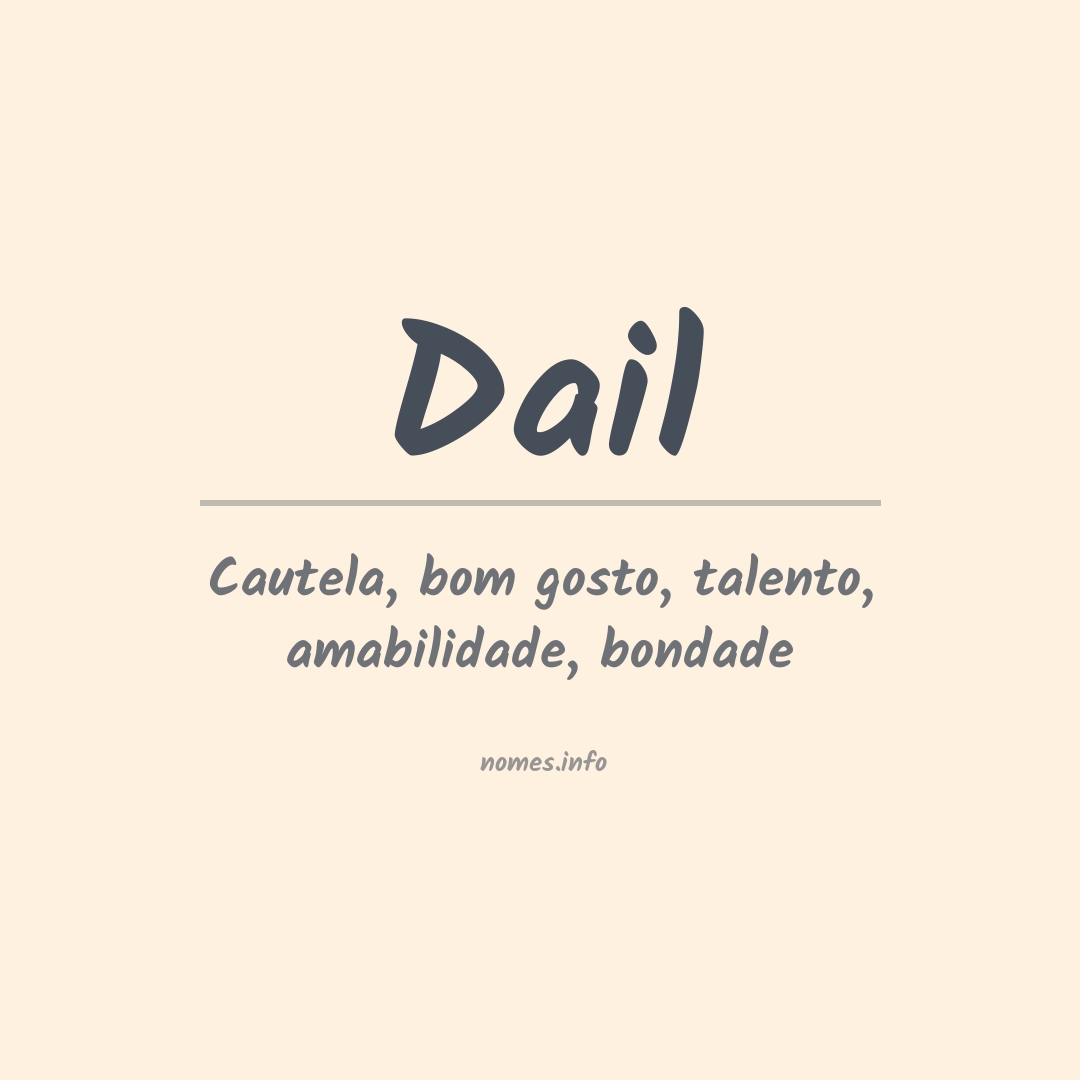 Significado do nome Dail