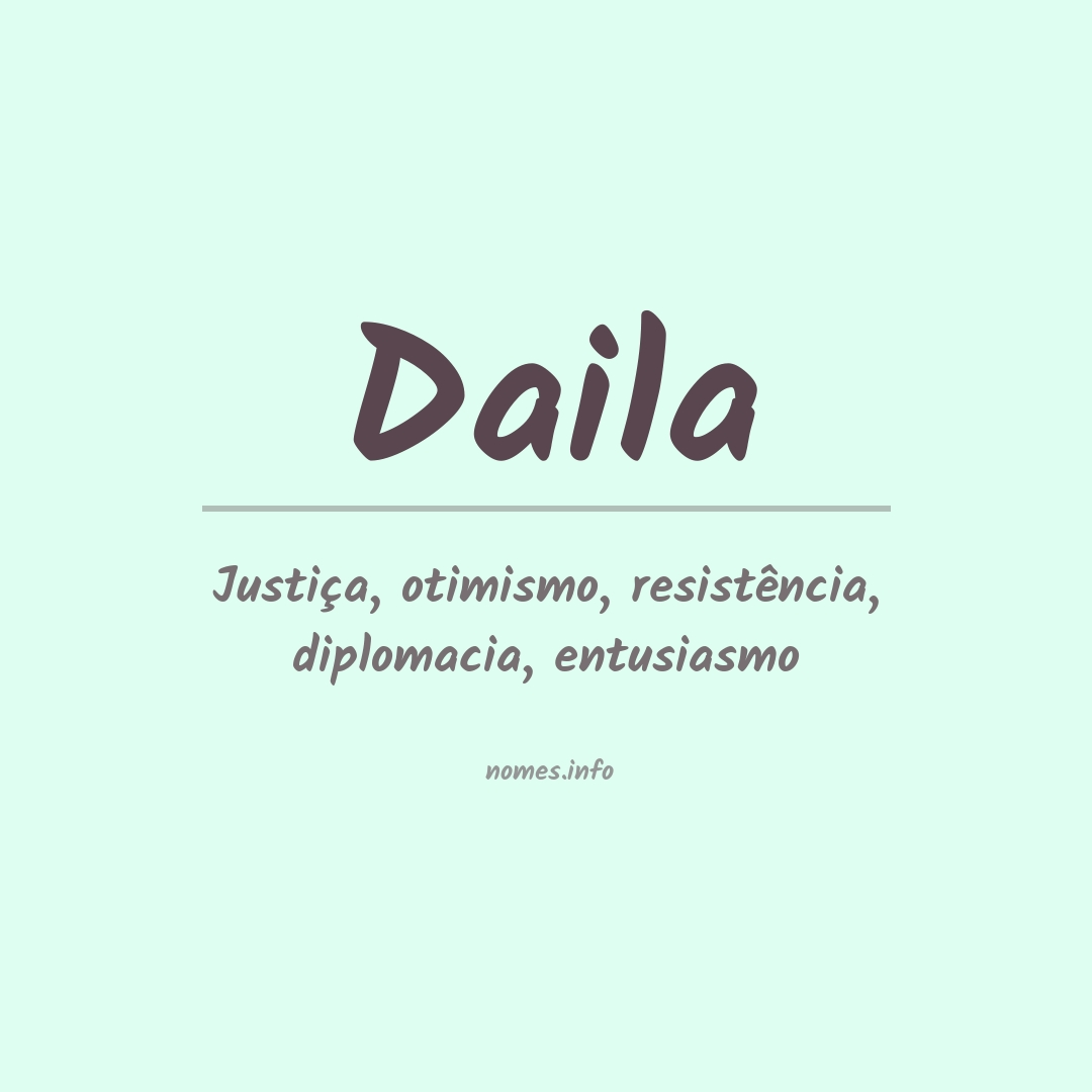 Significado do nome Daila