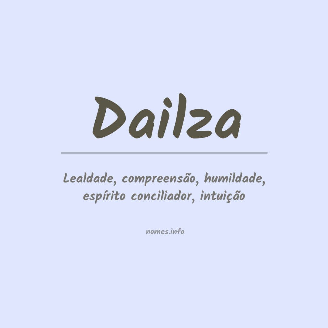 Significado do nome Dailza