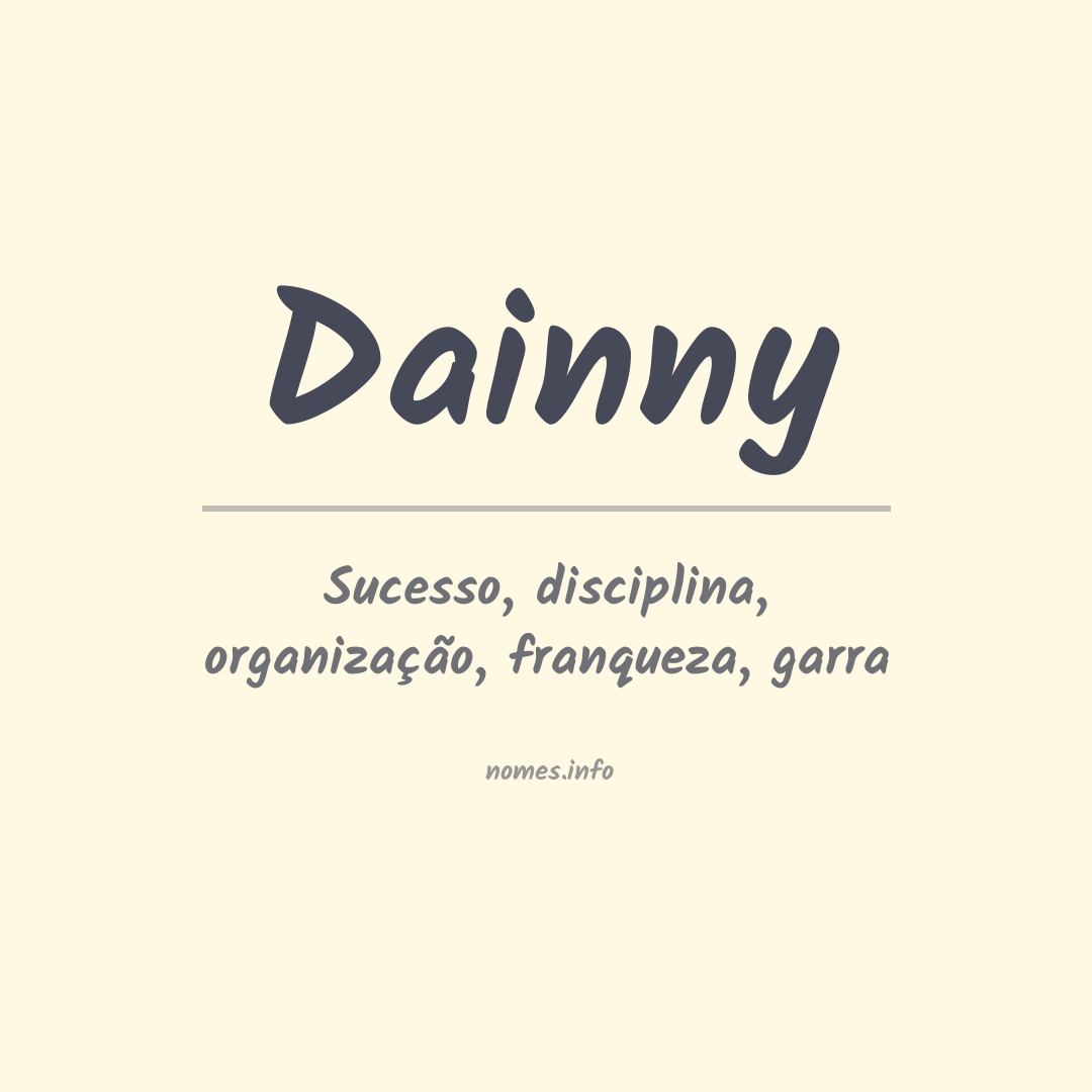 Significado do nome Dainny