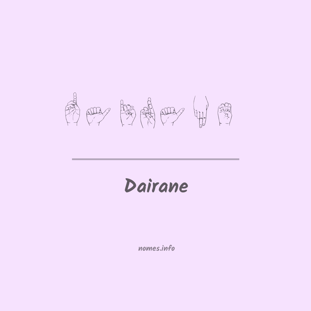 Dairane em Libras