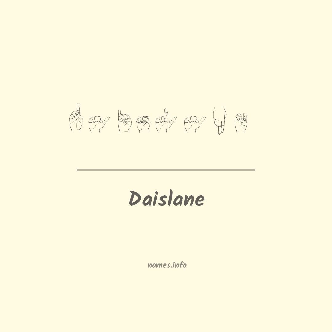 Daislane em Libras