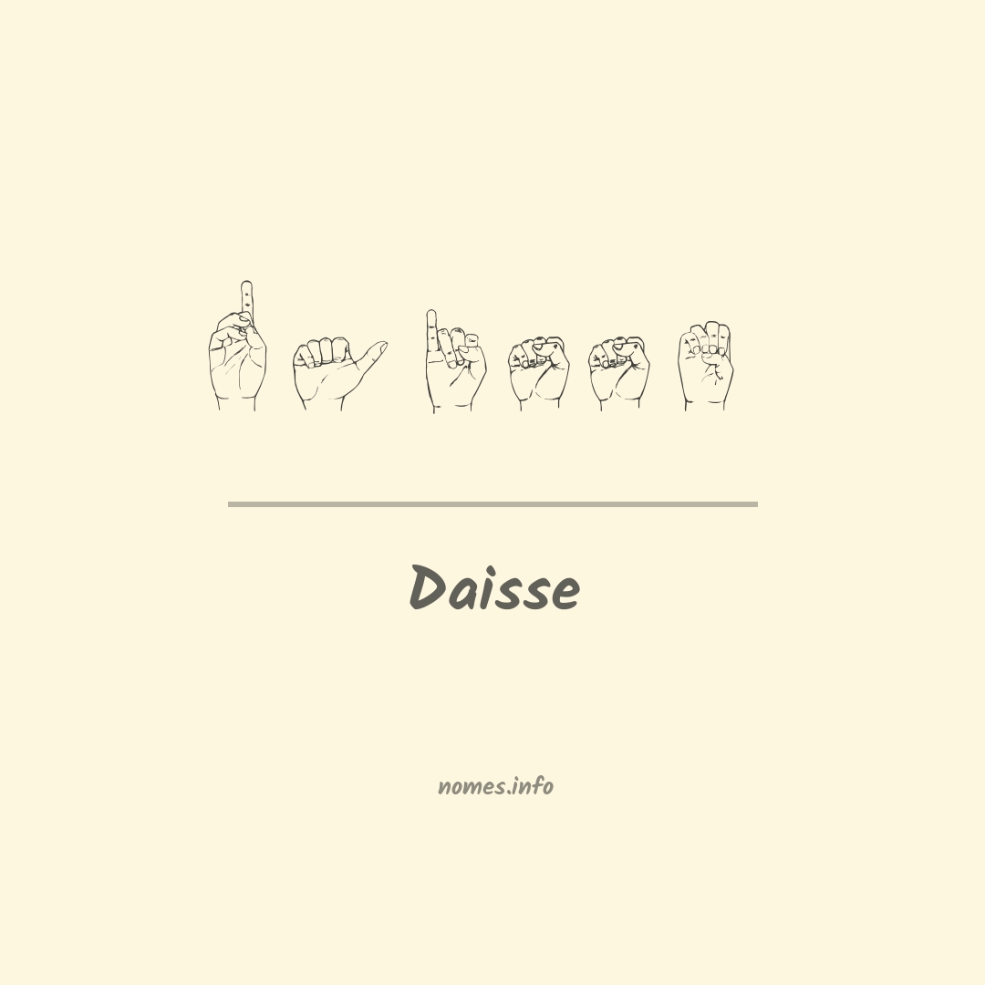 Daisse em Libras
