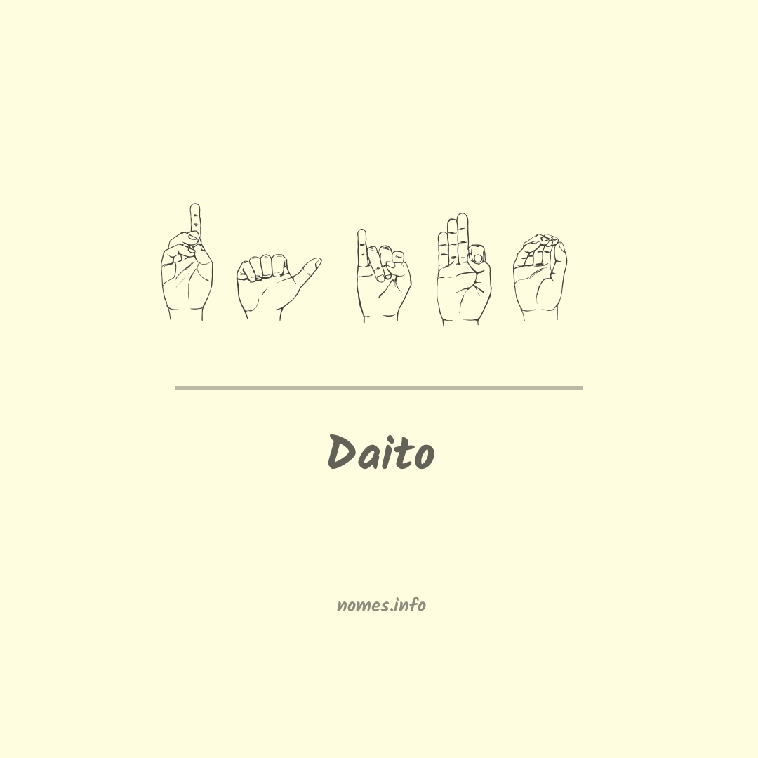 Daito em Libras