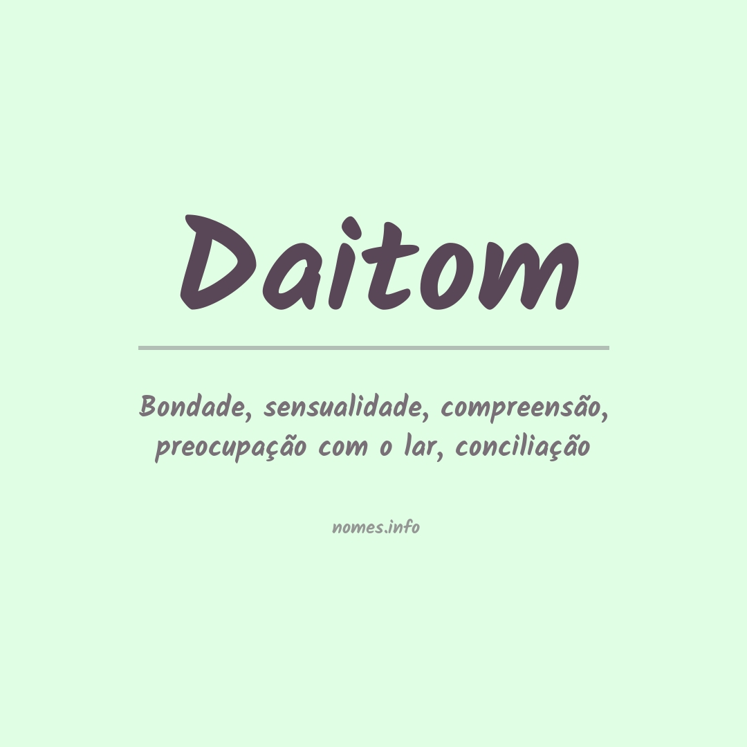 Significado do nome Daitom