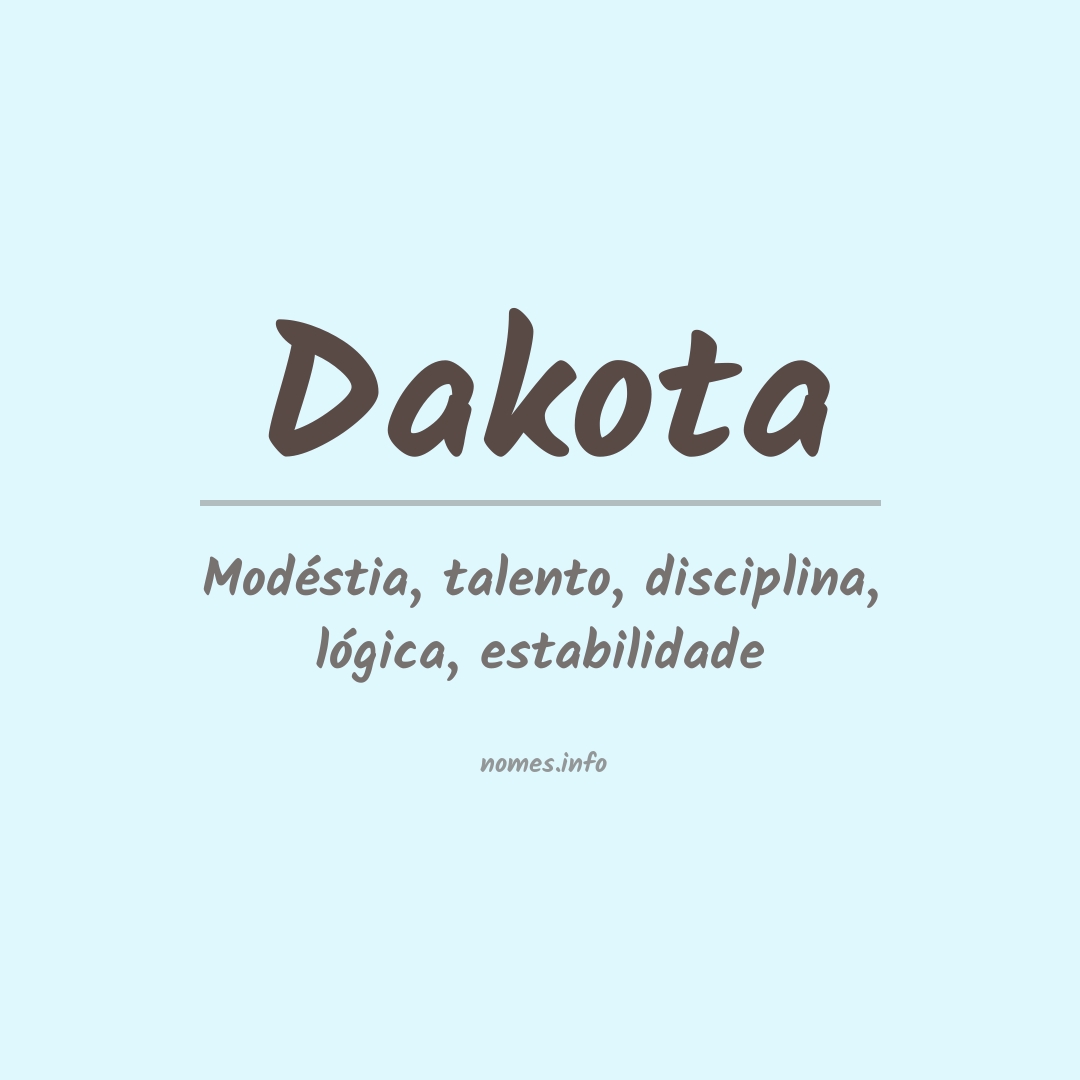 Significado do nome Dakota