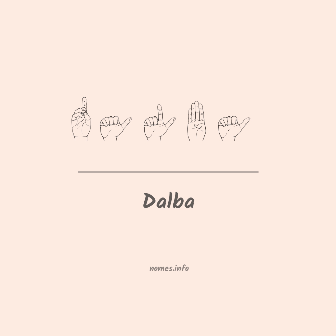 Dalba em Libras