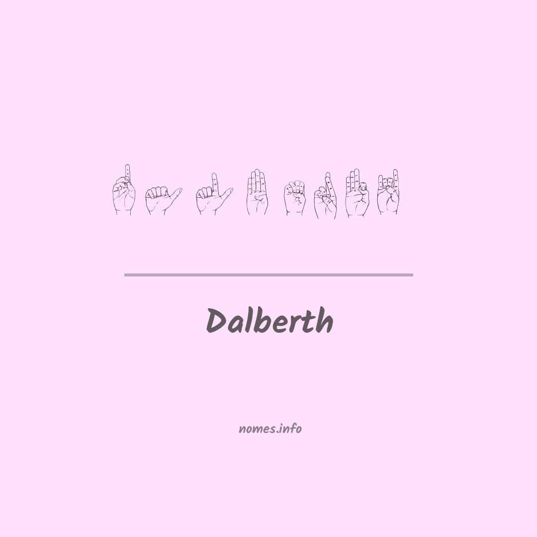 Dalberth em Libras