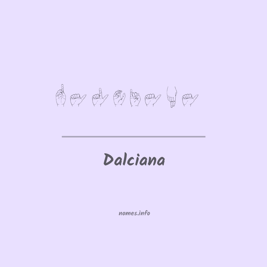 Dalciana em Libras