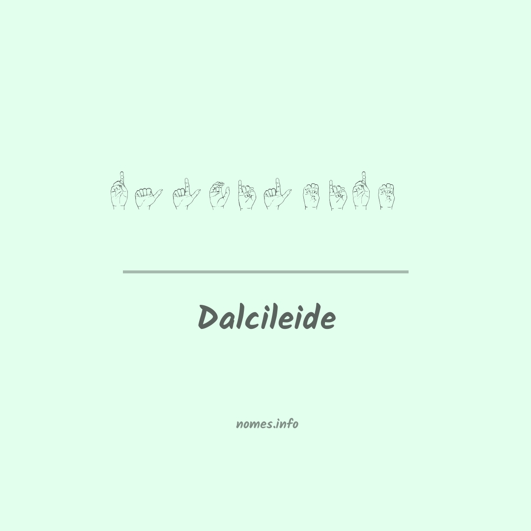 Dalcileide em Libras