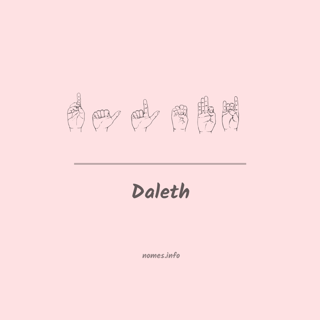 Daleth em Libras