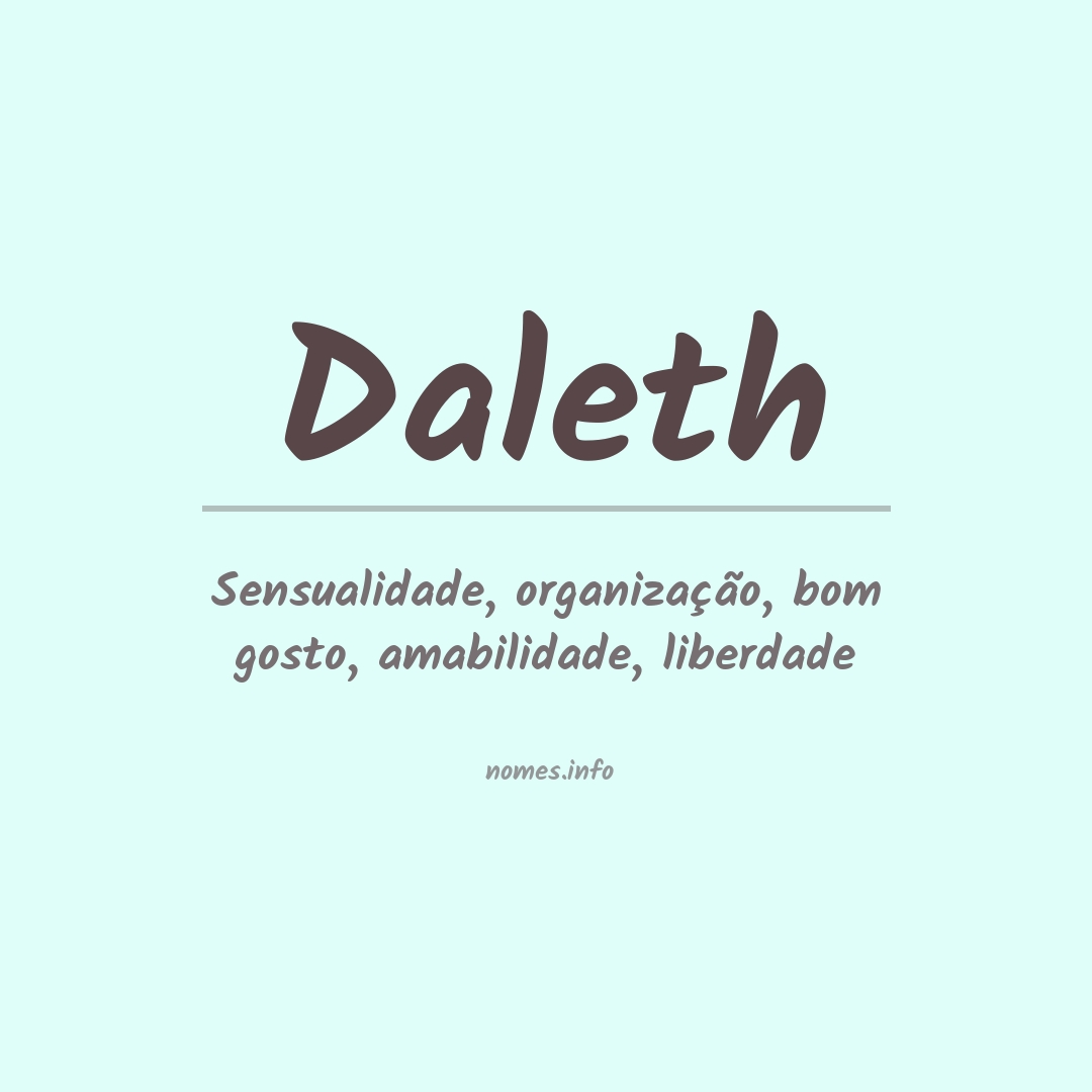 Significado do nome Daleth