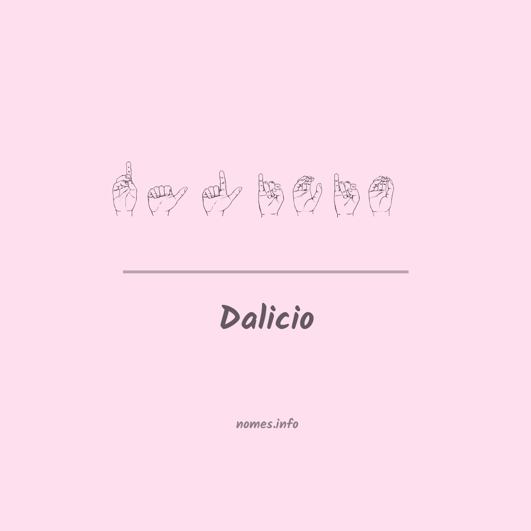 Dalicio em Libras