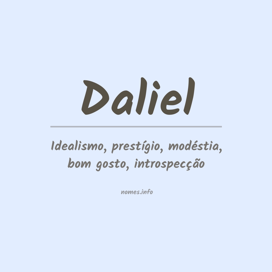 Significado do nome Daliel
