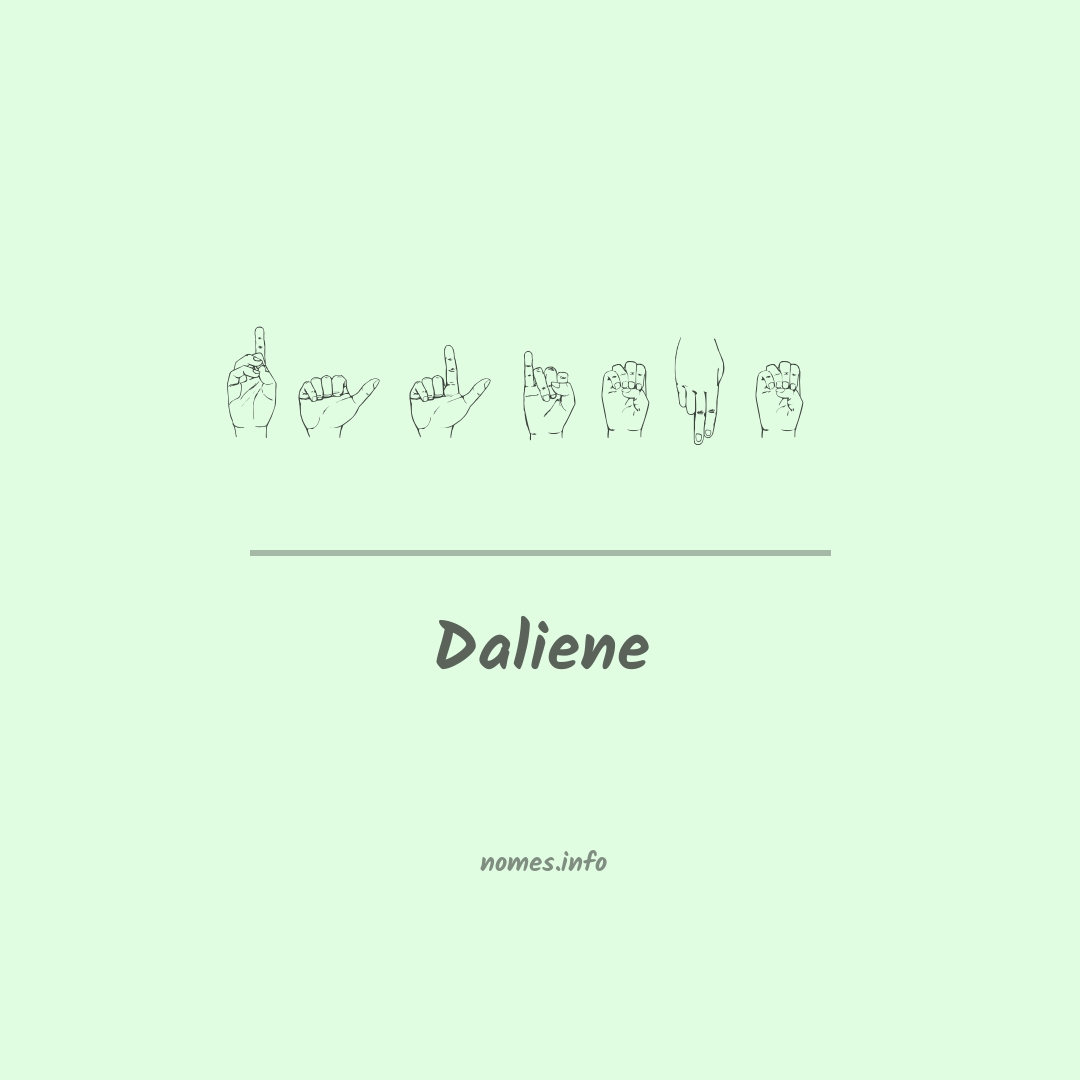 Daliene em Libras