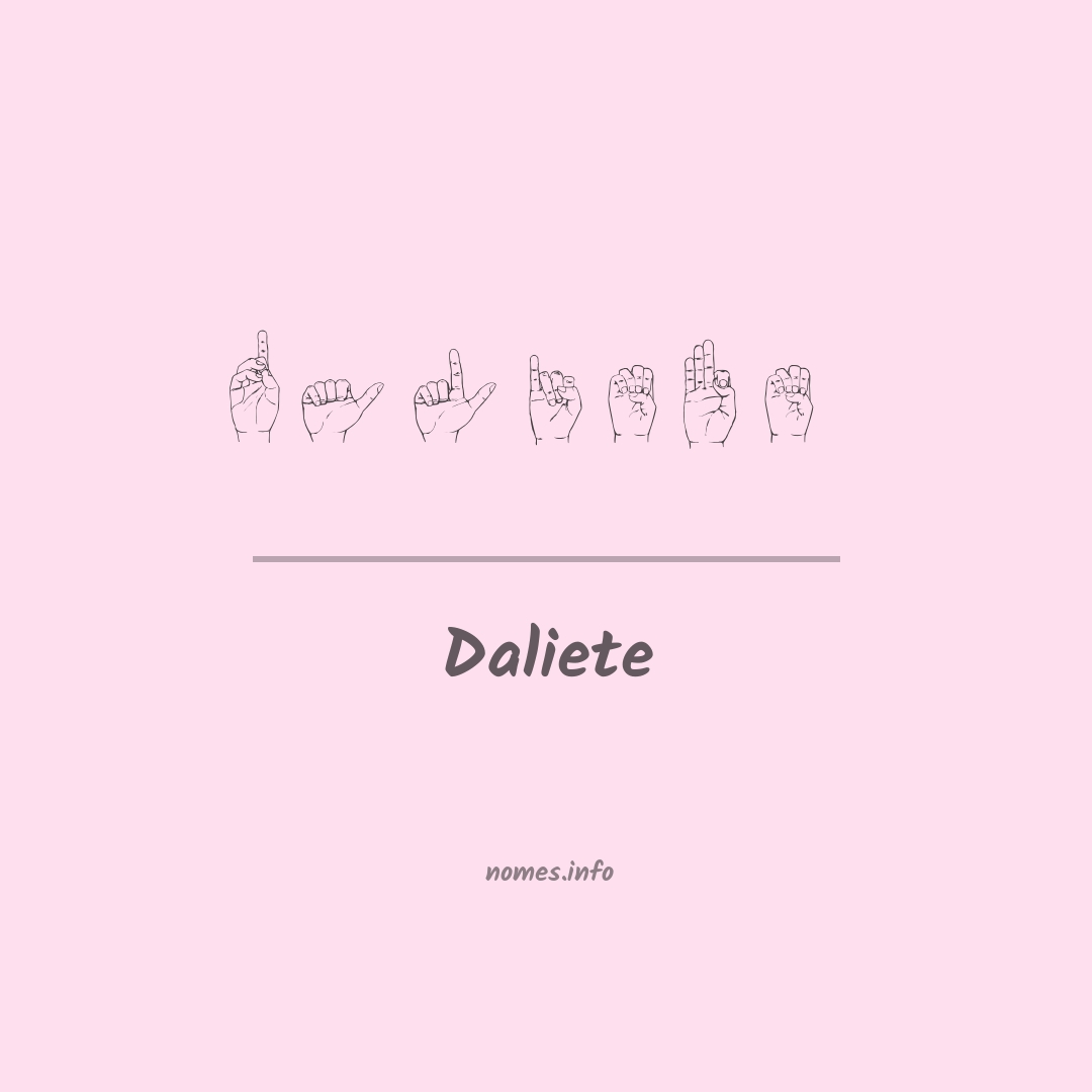 Daliete em Libras