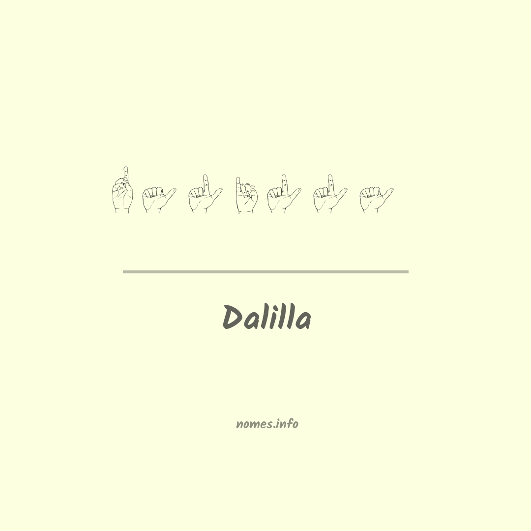 Dalilla em Libras