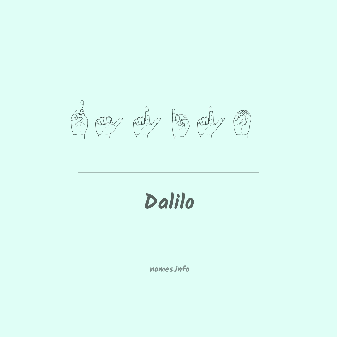 Dalilo em Libras