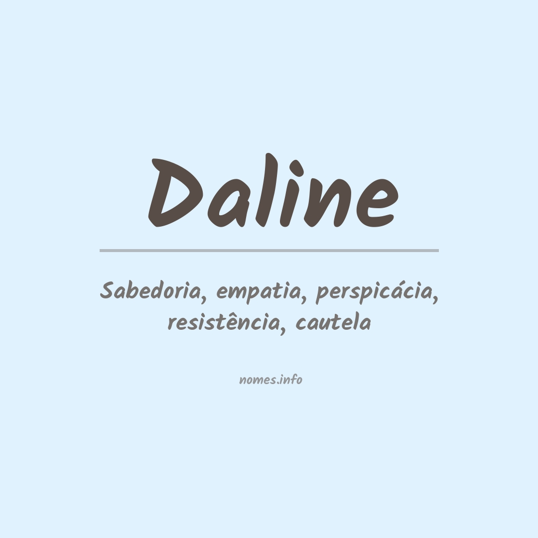 Significado do nome Daline